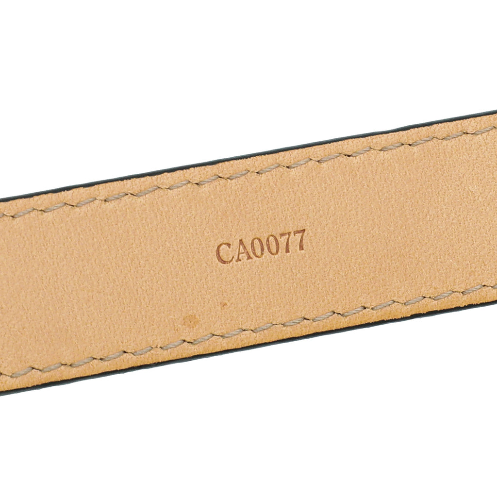 Louis Vuitton Black Signature Initiales Buckle Belt 32