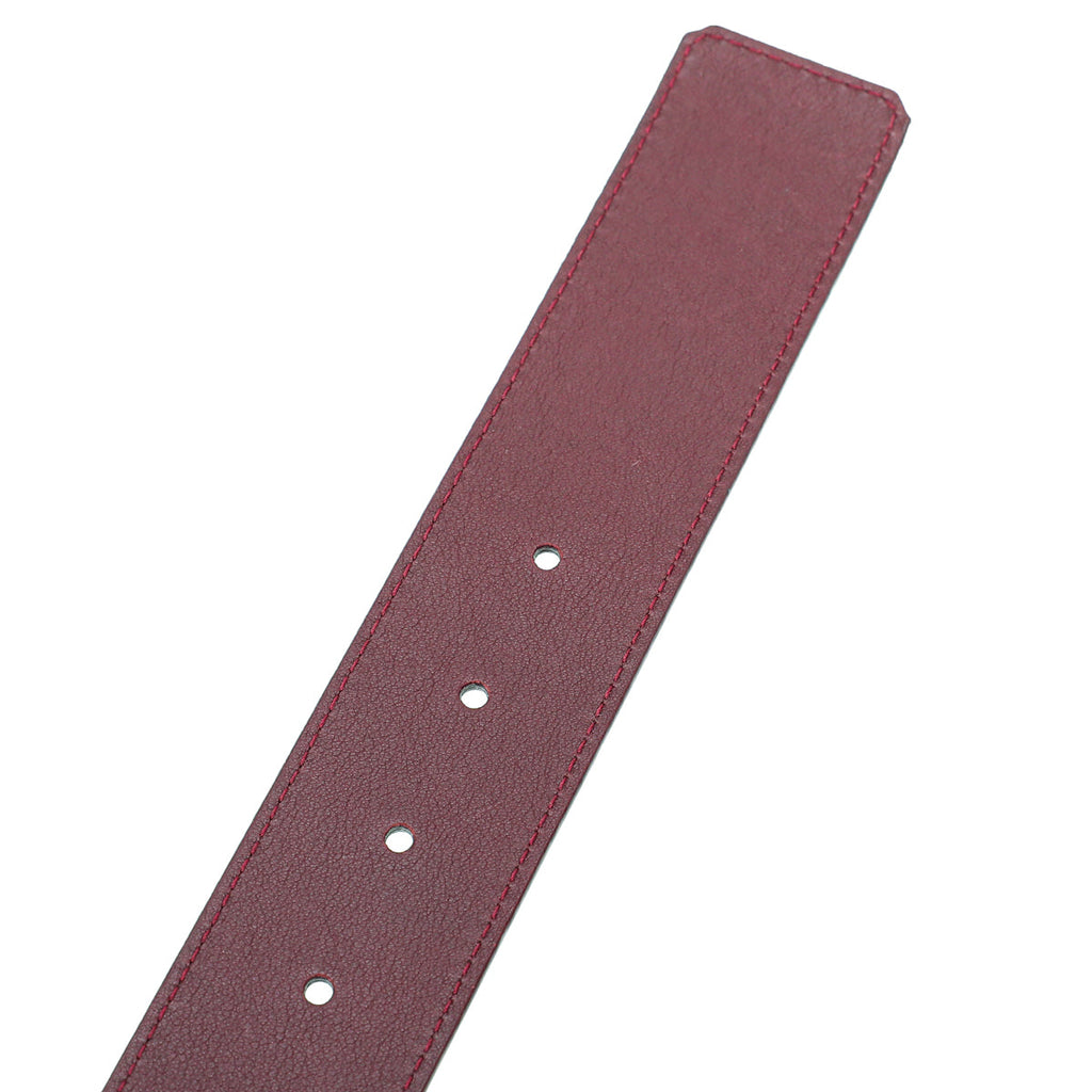 Louis Vuitton Rouge Fauvista Initials Buckle Vernis Belt 32