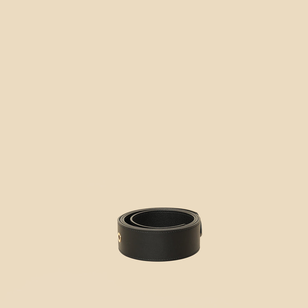 Louis Vuitton Black Tie The Knot Eyelets 45mm Belt 32