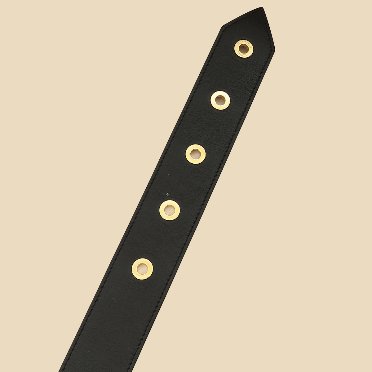 Louis Vuitton Black Tie The Knot Eyelets 45mm Belt 32
