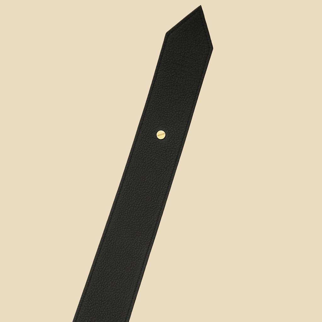 Louis Vuitton Black Tie The Knot Eyelets 45mm Belt 32