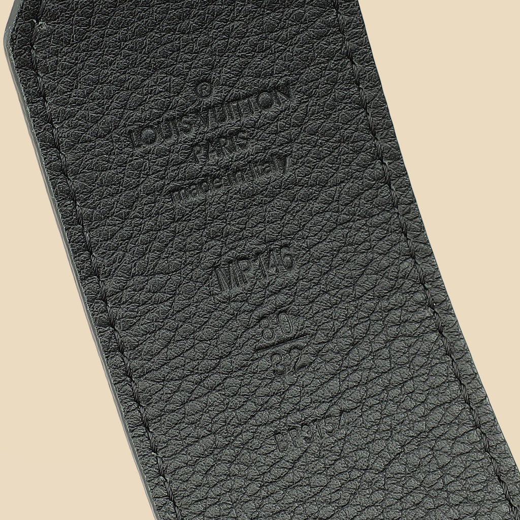 Louis Vuitton Black Tie The Knot Eyelets 45mm Belt 32
