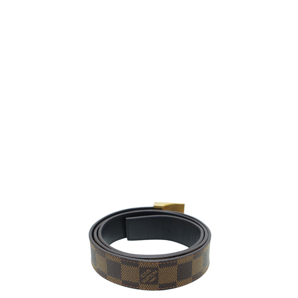 Louis Vuitton Damier Ebene LV Paris Buckle Belt 38