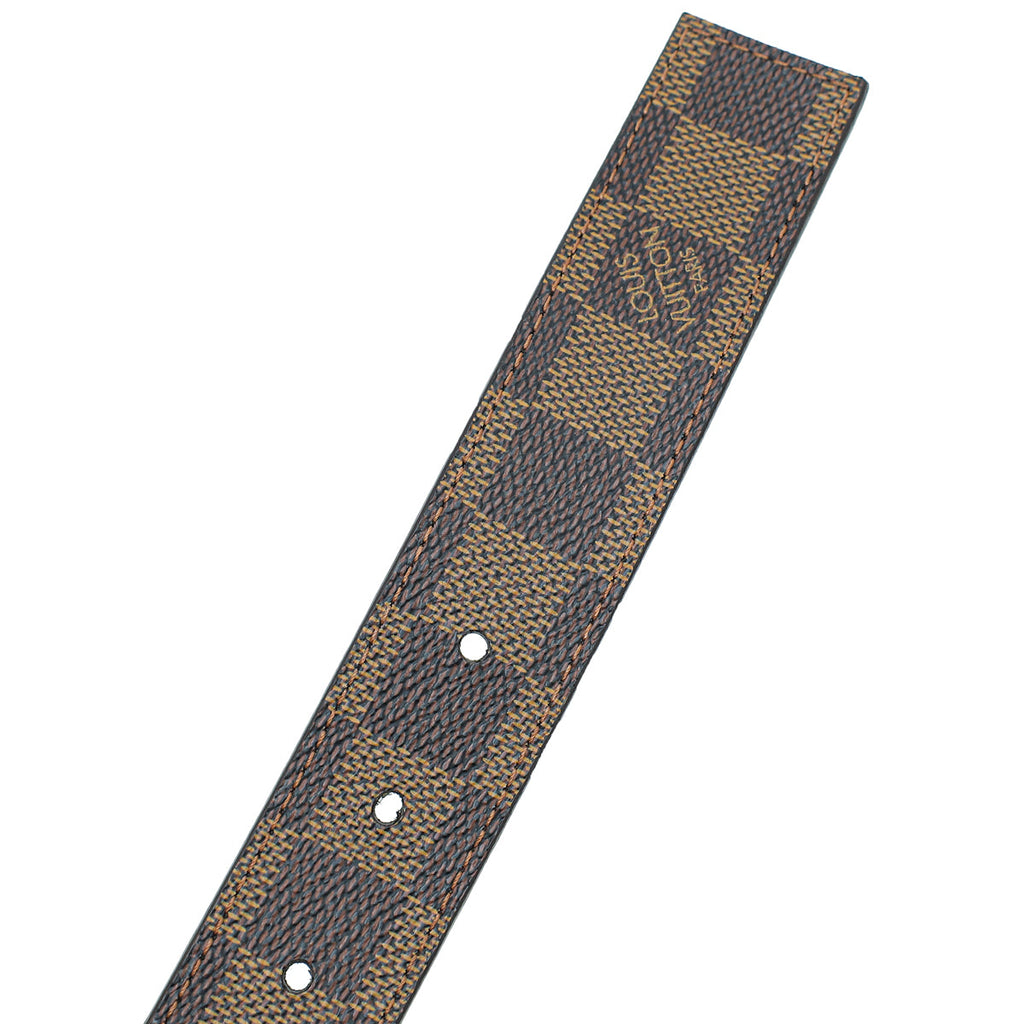 Louis Vuitton Damier Ebene LV Paris Buckle Belt 38