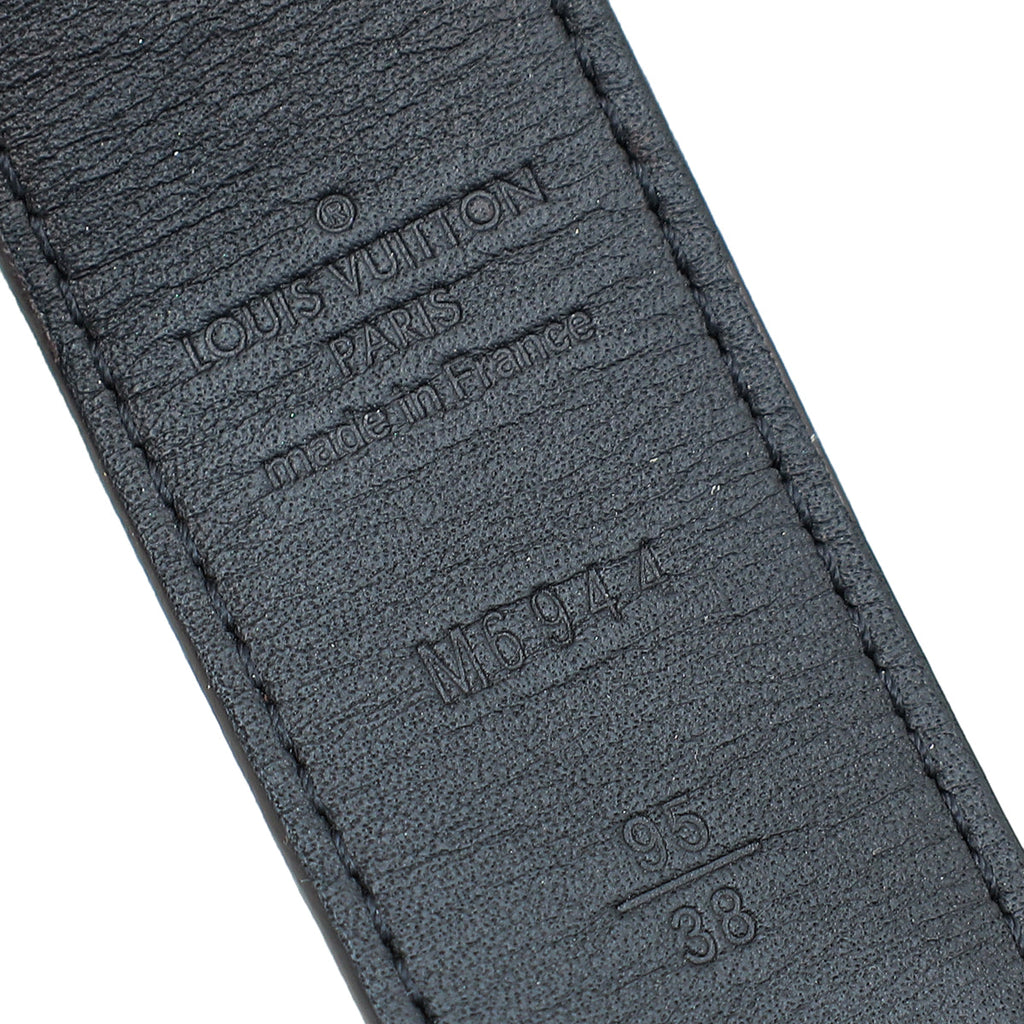 Louis Vuitton Damier Ebene LV Paris Buckle Belt 38