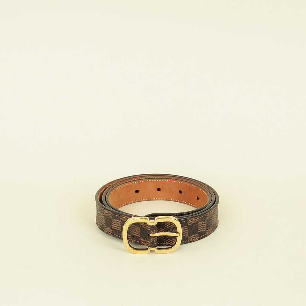 Louis Vuitton Mini Damier Ebene Mini 25mm Belt 36