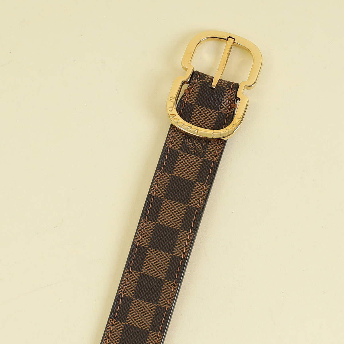 Louis Vuitton Mini Damier Ebene Mini 25mm Belt 36