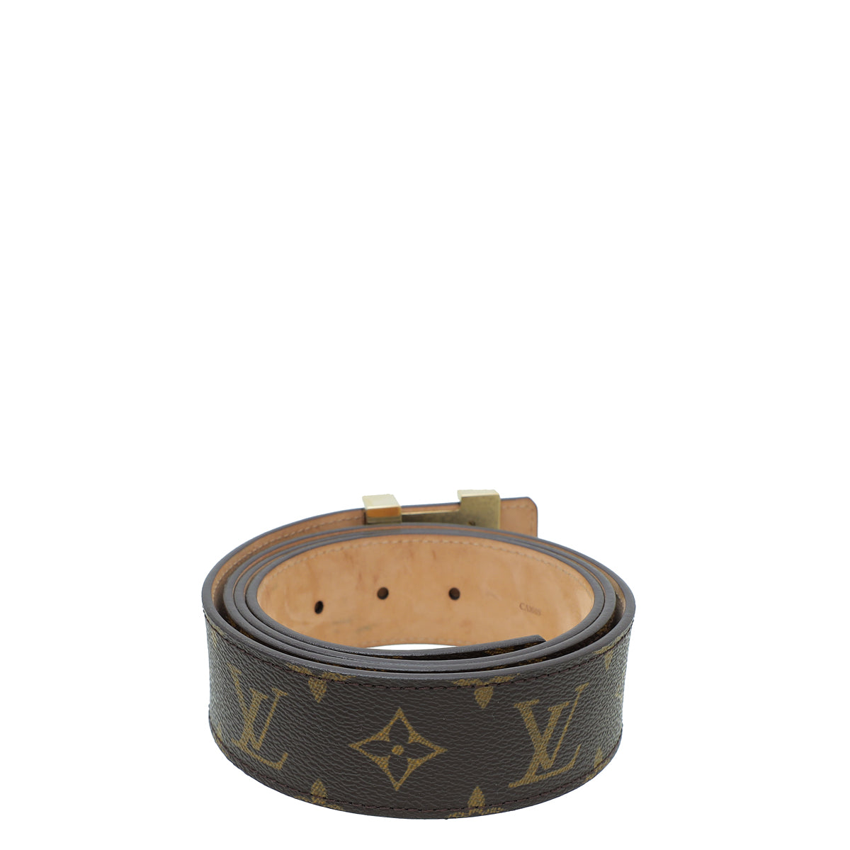 Louis Vuitton Brown Monogram Initiales 40mm Belt 44