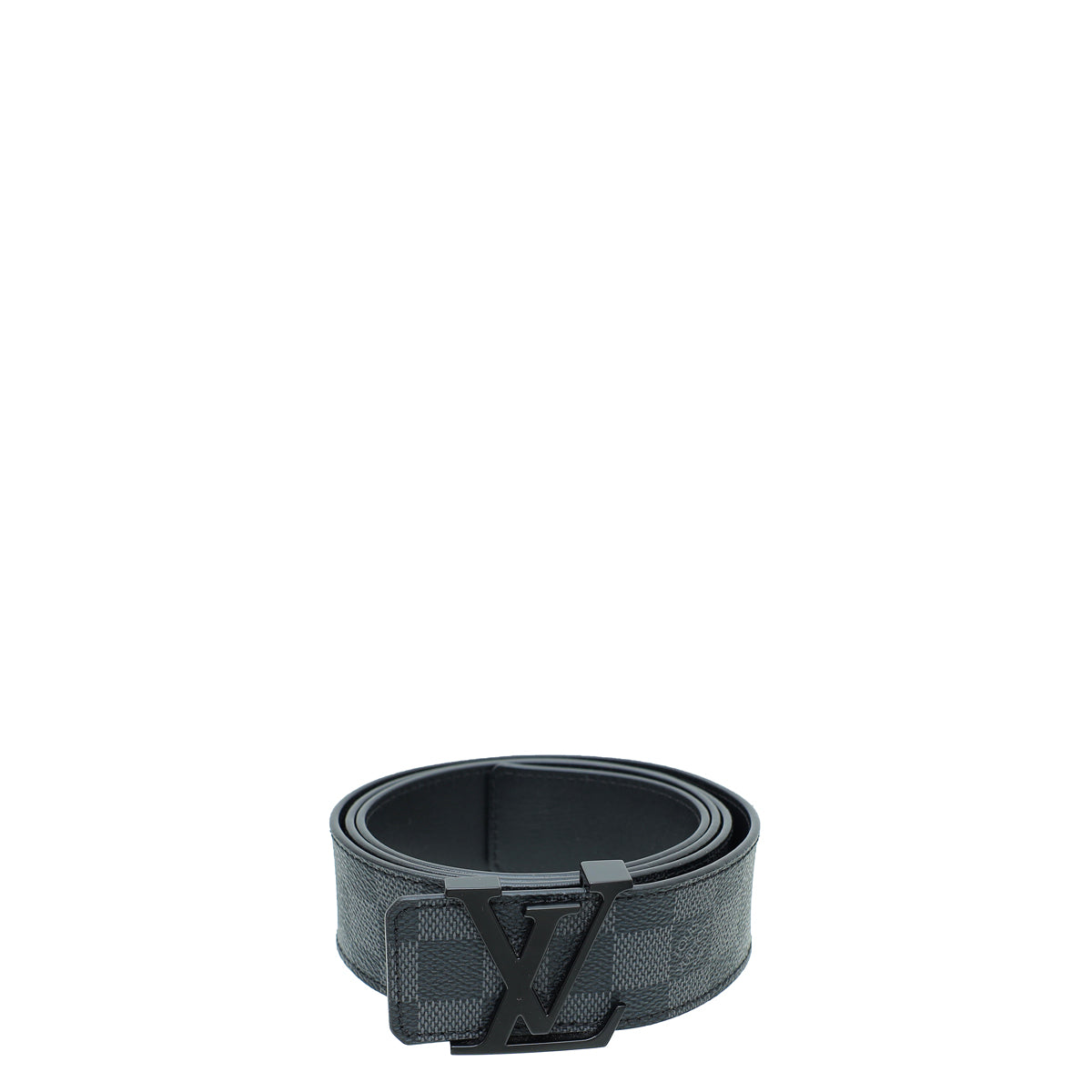 Louis Vuitton Graphite Matte Black Initiales 40mm Belt 44