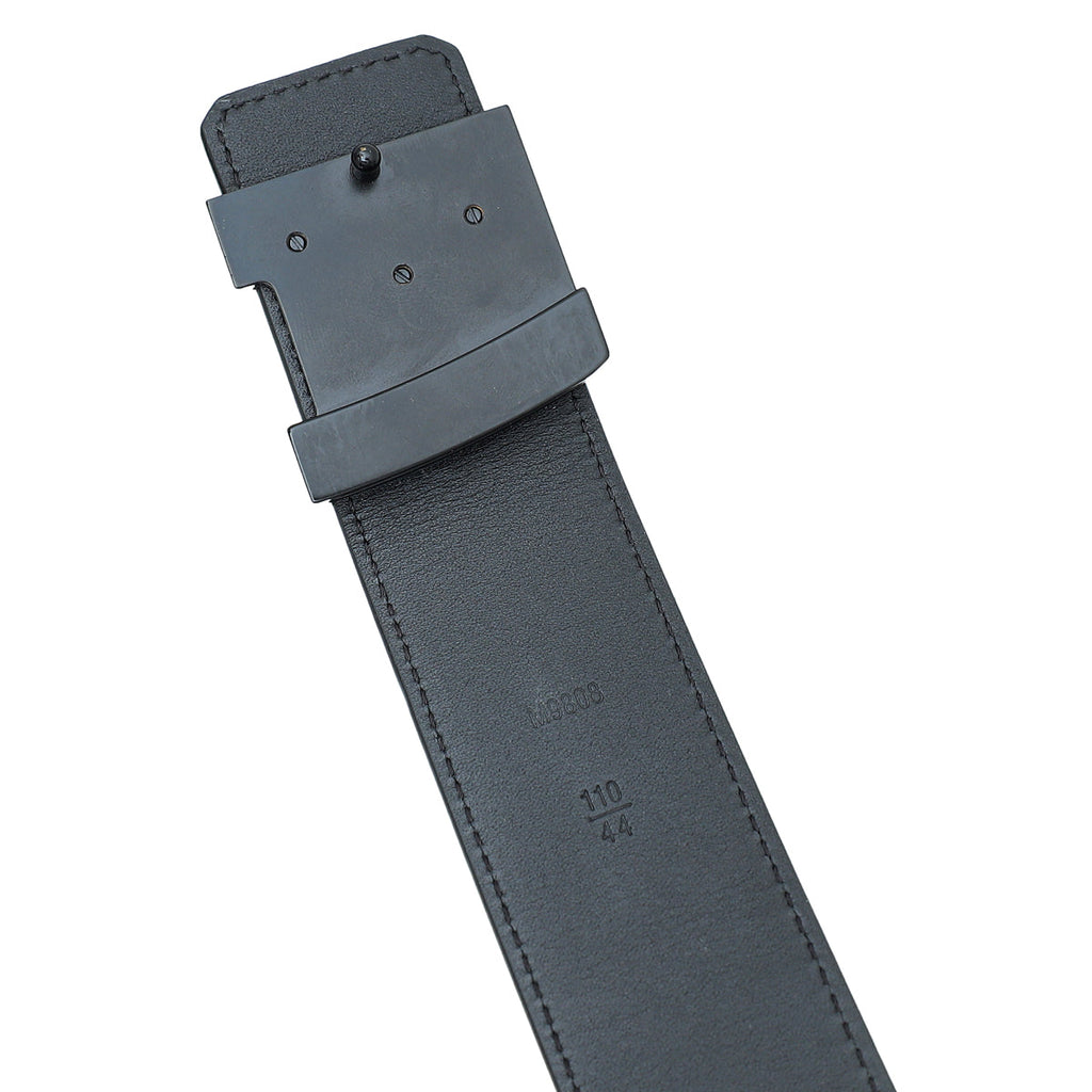 Louis Vuitton Graphite Matte Black Initiales 40mm Belt 44