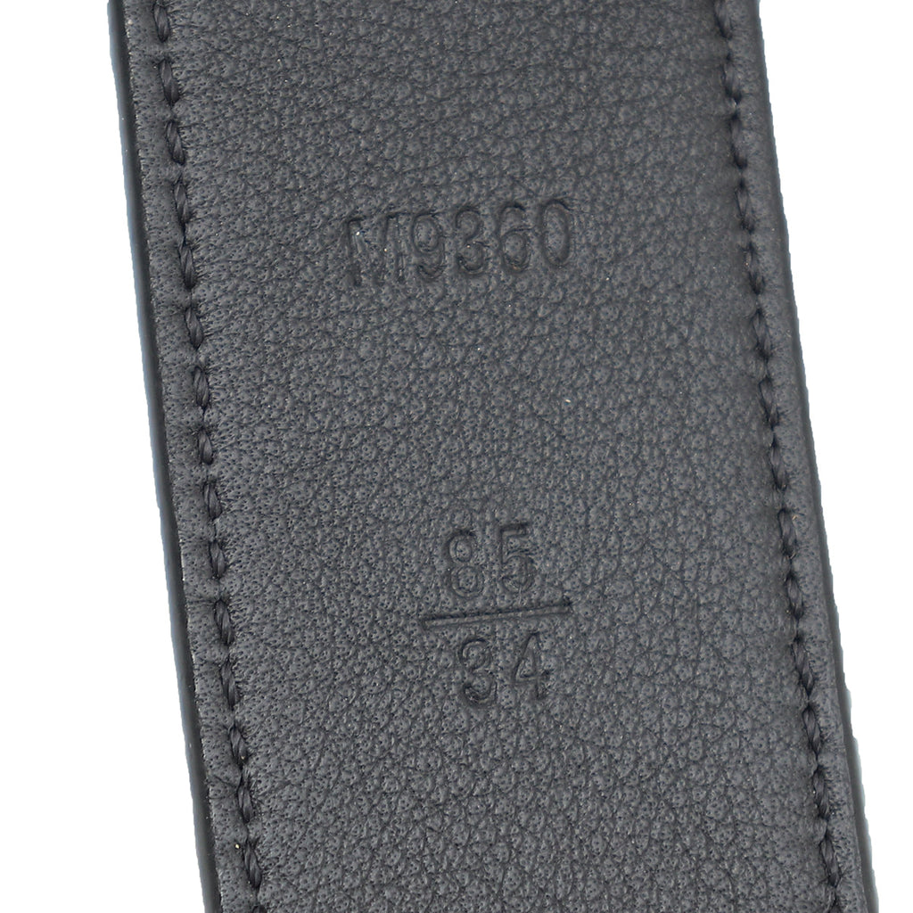 Louis Vuitton Black 30 mm Twist Belt 34