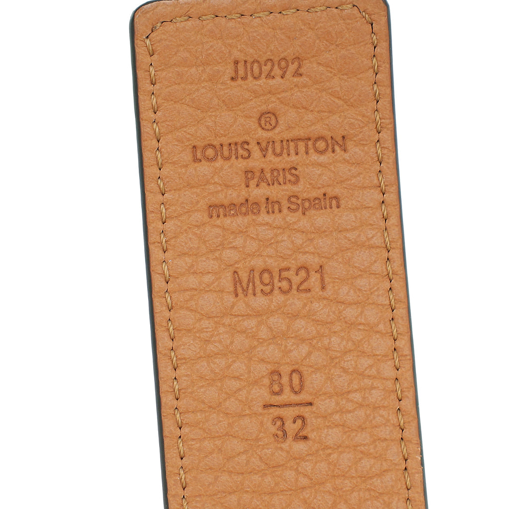 Louis Vuitton Bicolor Initiales 30mm Reversible Belt 32