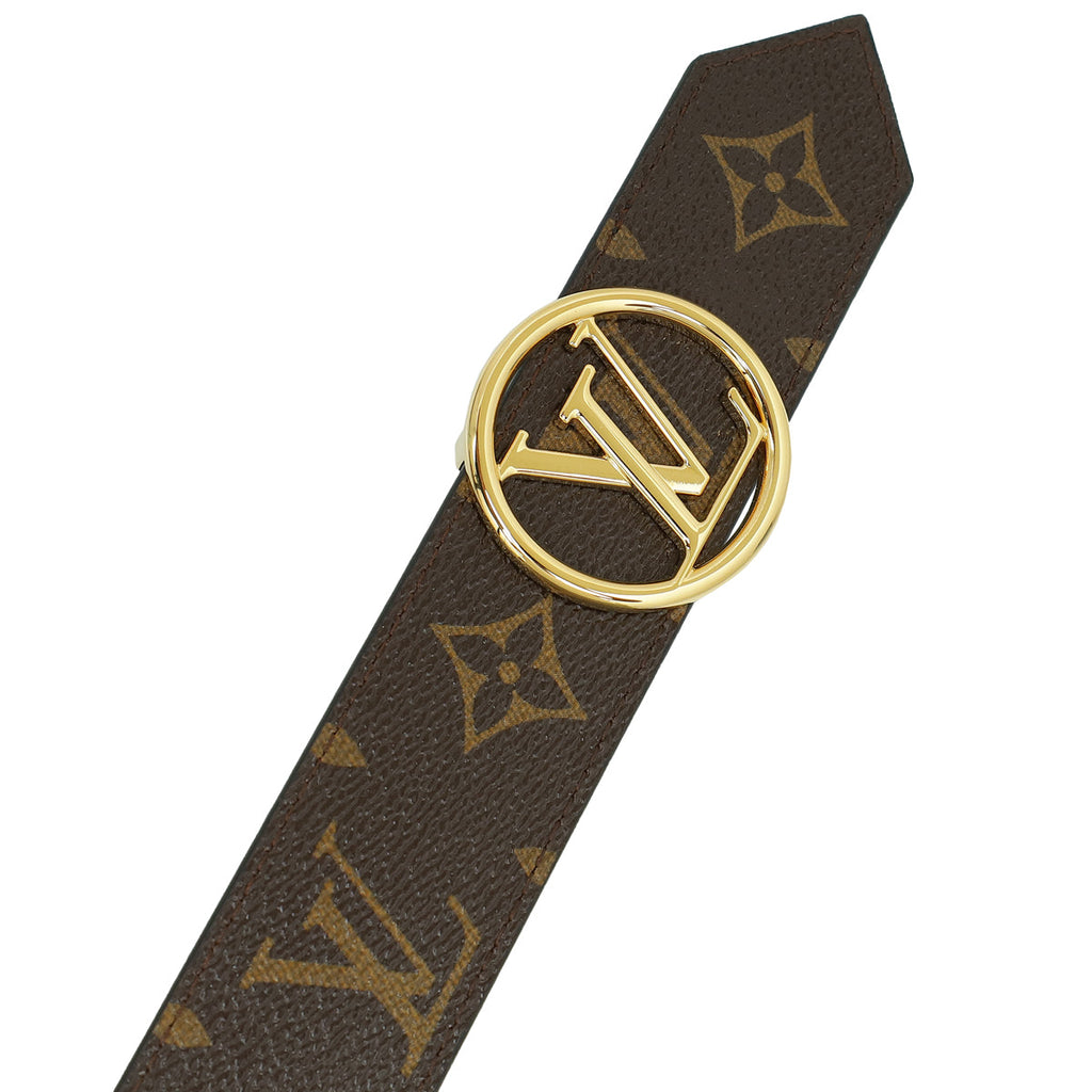 Louis Vuitton Monogram Black Circle 35mm Reversible Belt 36