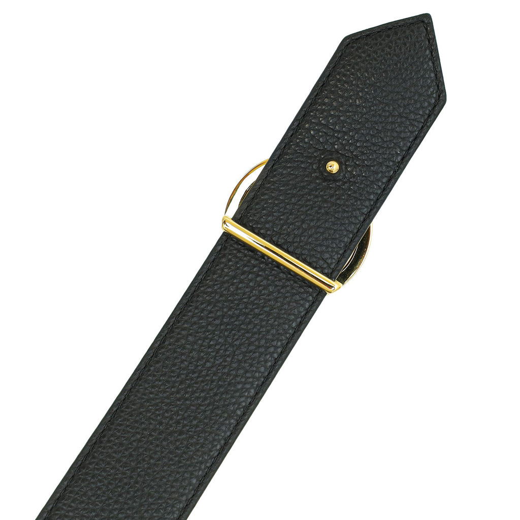 Louis Vuitton Monogram Black Circle 35mm Reversible Belt 36