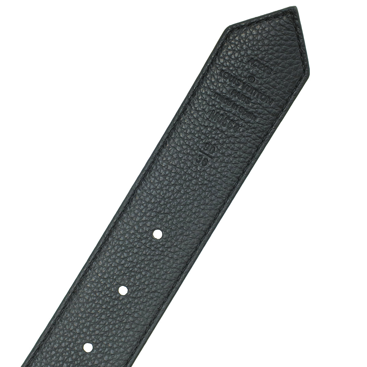Louis Vuitton Monogram Black Circle 35mm Reversible Belt 36