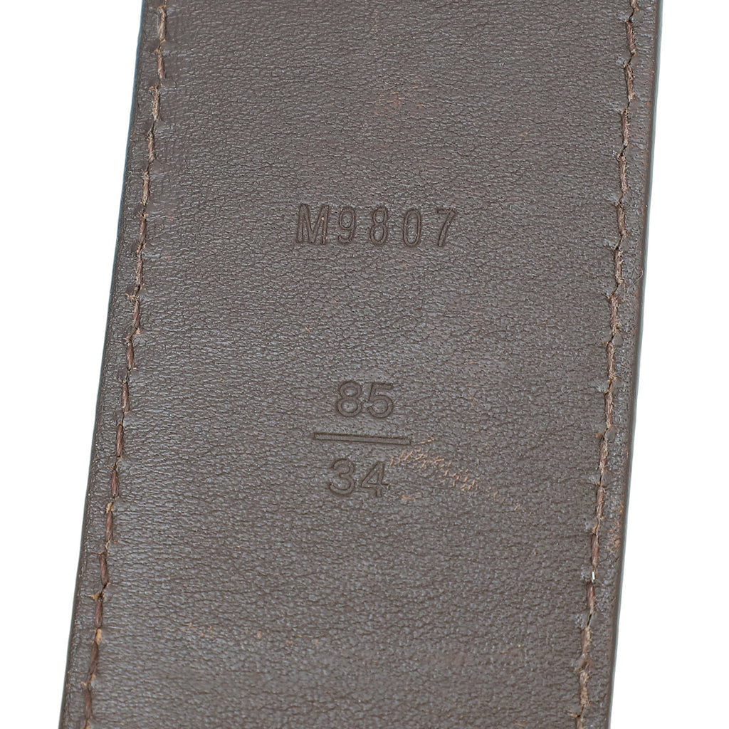 Louis Vuitton Damier Ebene Initiales 40mm Belt 34