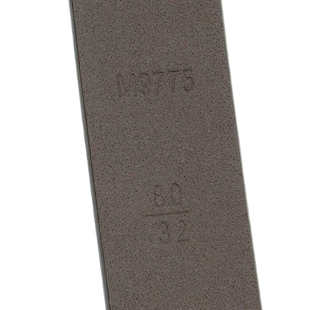 Louis Vuitton Bronze Metallic Initials Buckle 20mm Belt 32