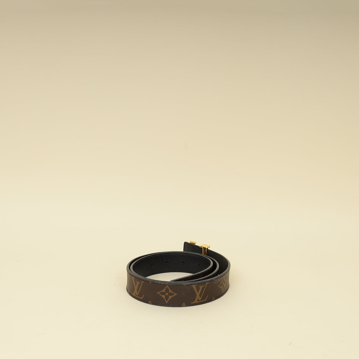 Louis Vuitton Bicolor Initiales 30mm Reversible Belt 30