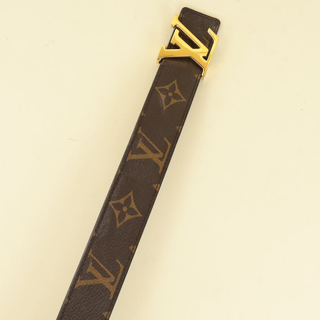 Louis Vuitton Bicolor Initiales 30mm Reversible Belt 30