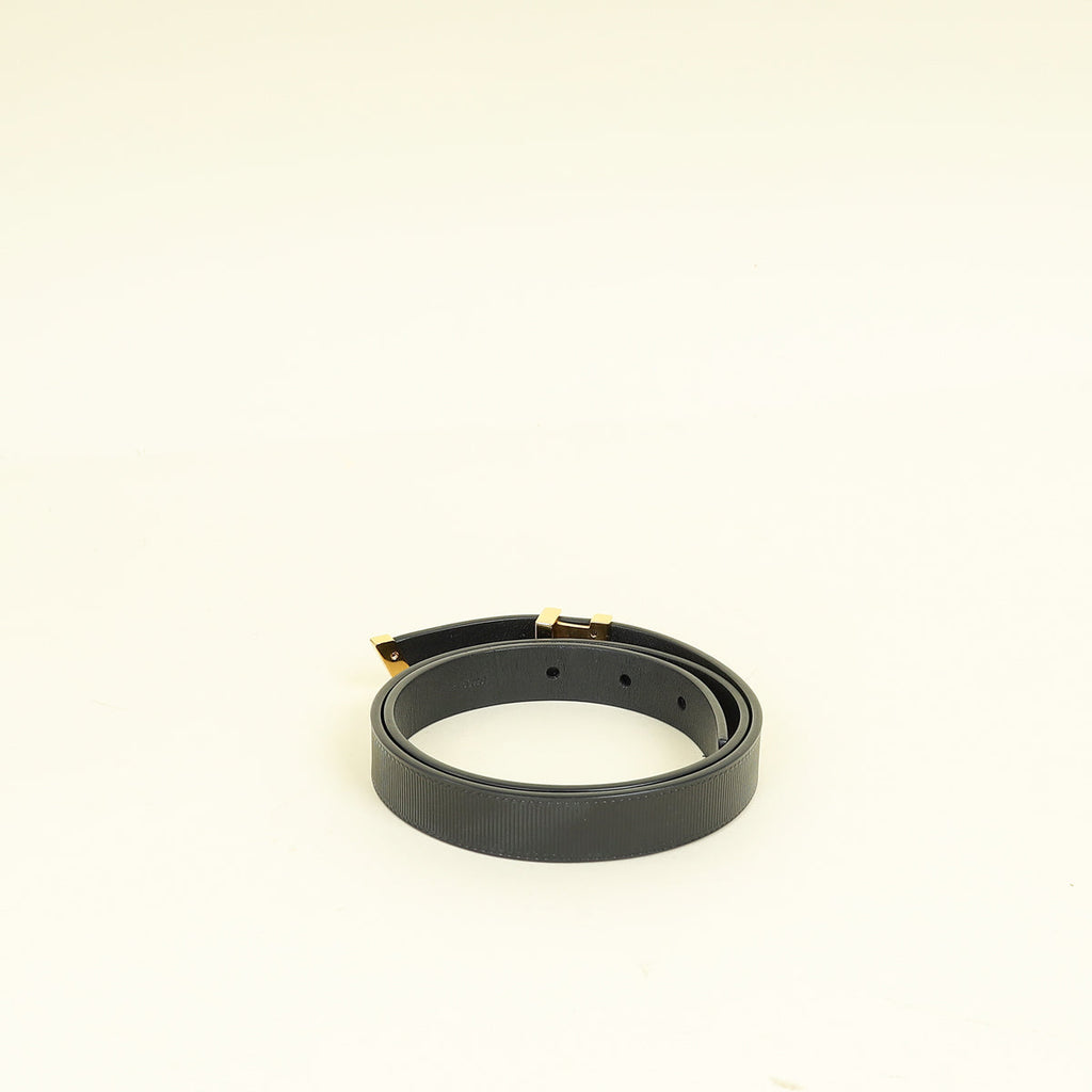 Louis Vuitton Black Initiales 20mm Belt 28