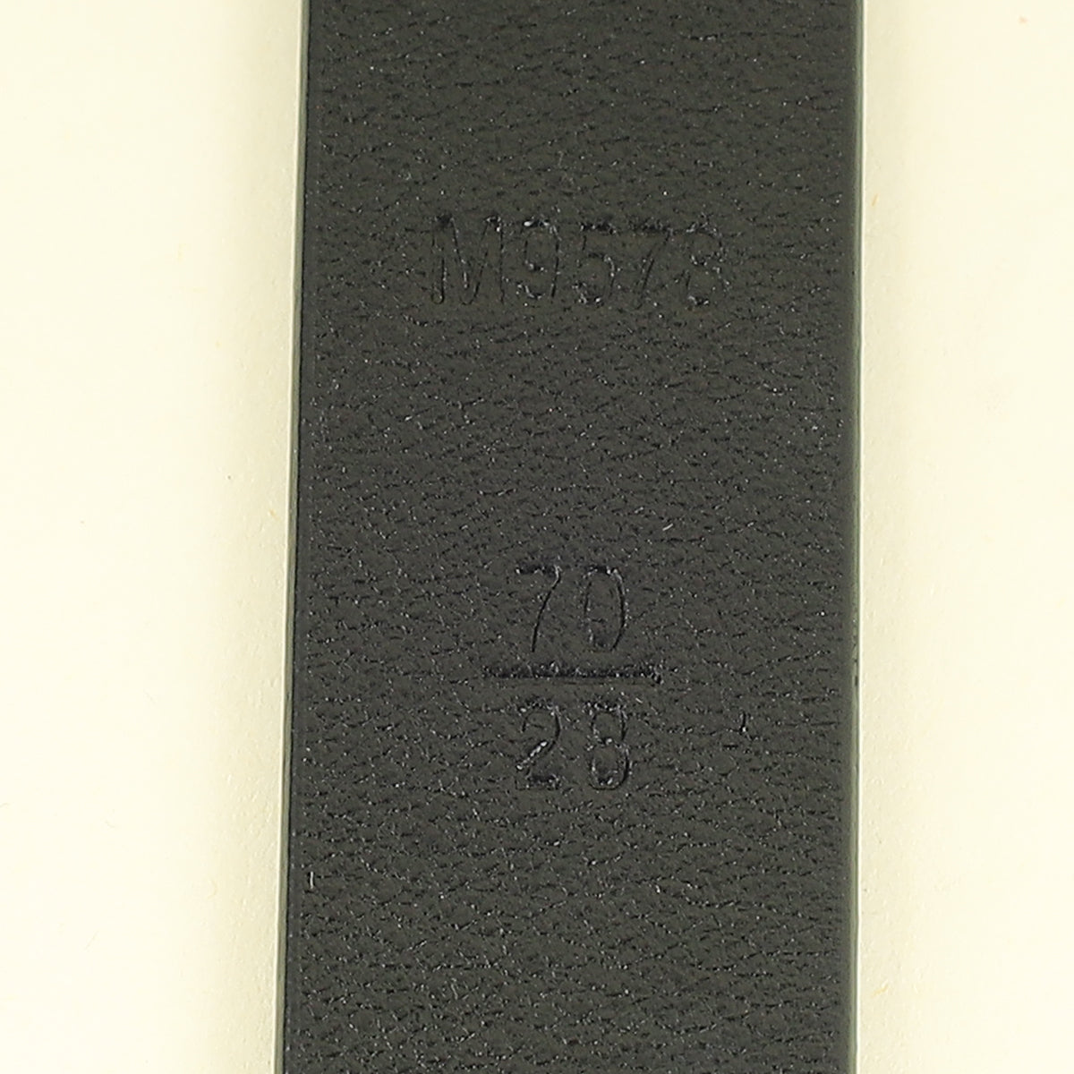 Louis Vuitton Black Initiales 20mm Belt 28