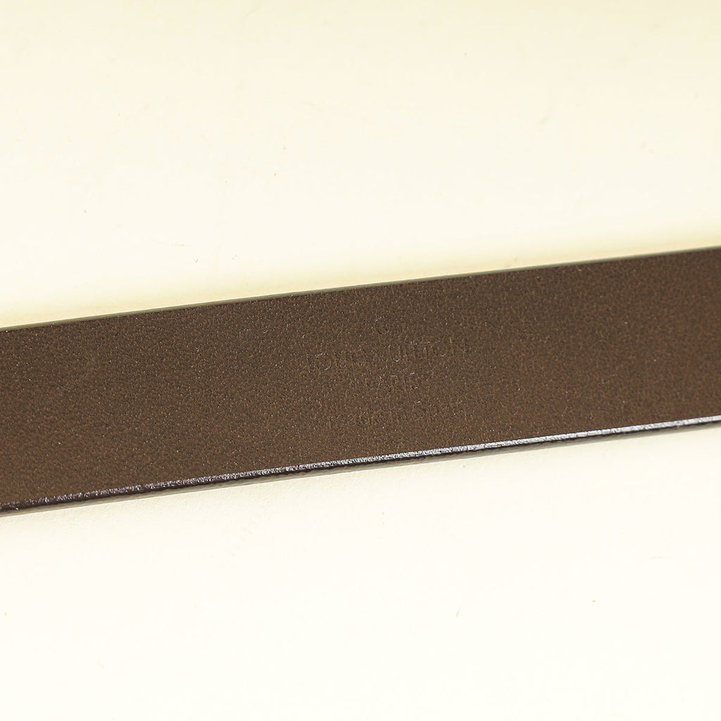 Louis Vuitton Metallic Bronze Initials Buckle 20mm Belt 32
