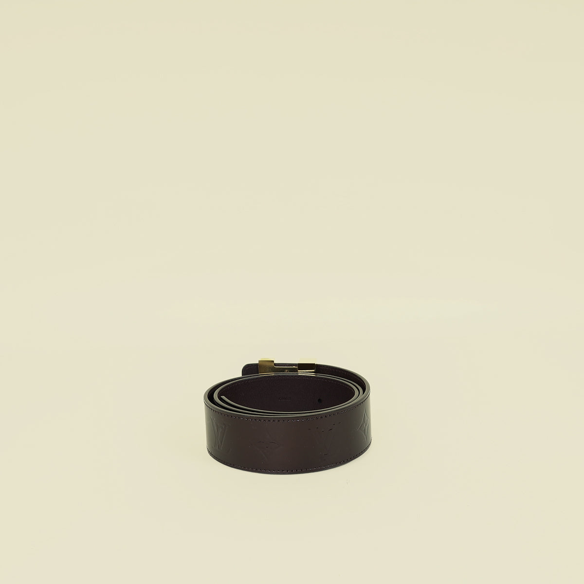Louis Vuitton Amarante Monogram Vernis Facettes 40mm Belt 32