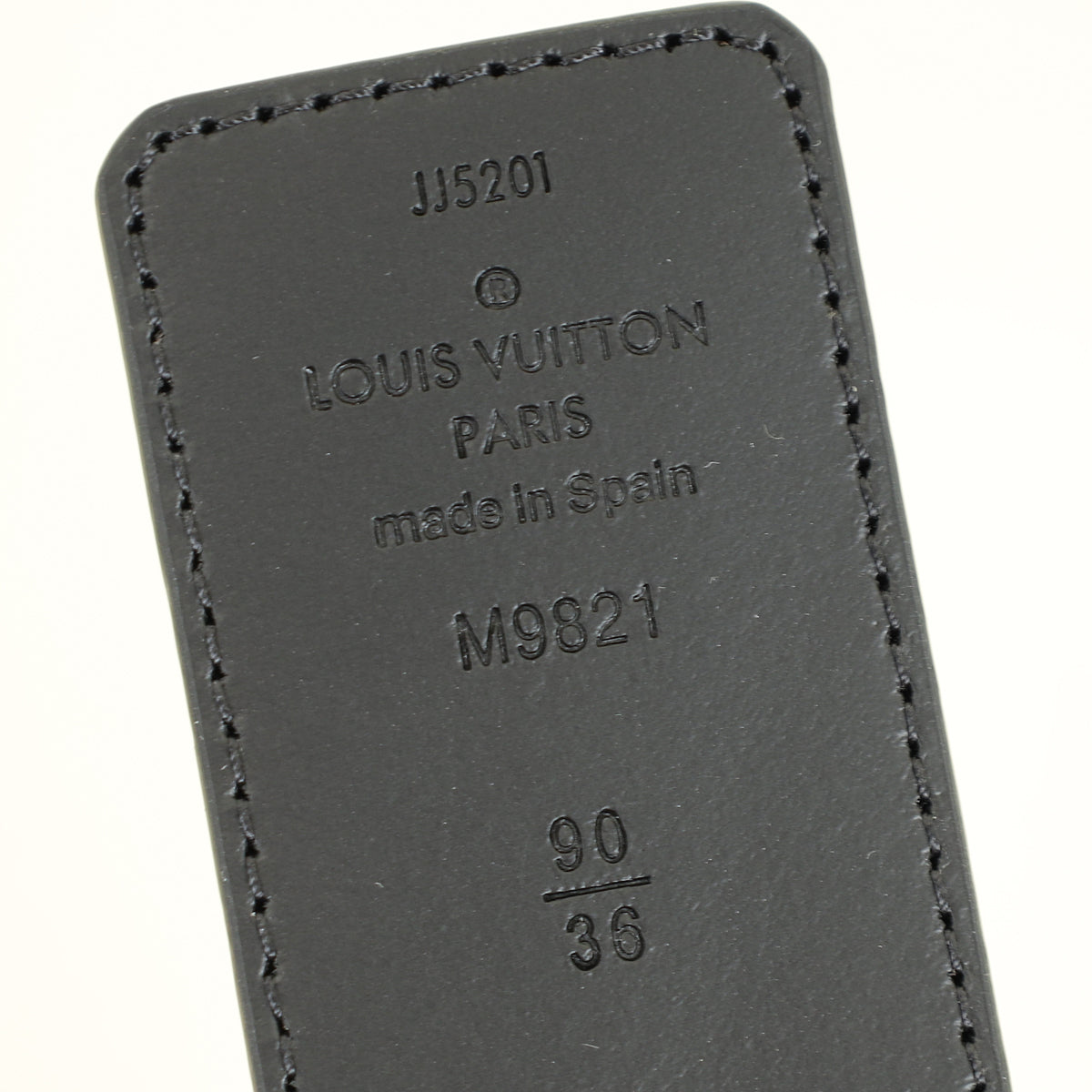 Louis Vuitton Monogram Black Initiales 40mm Reversible Belt 36