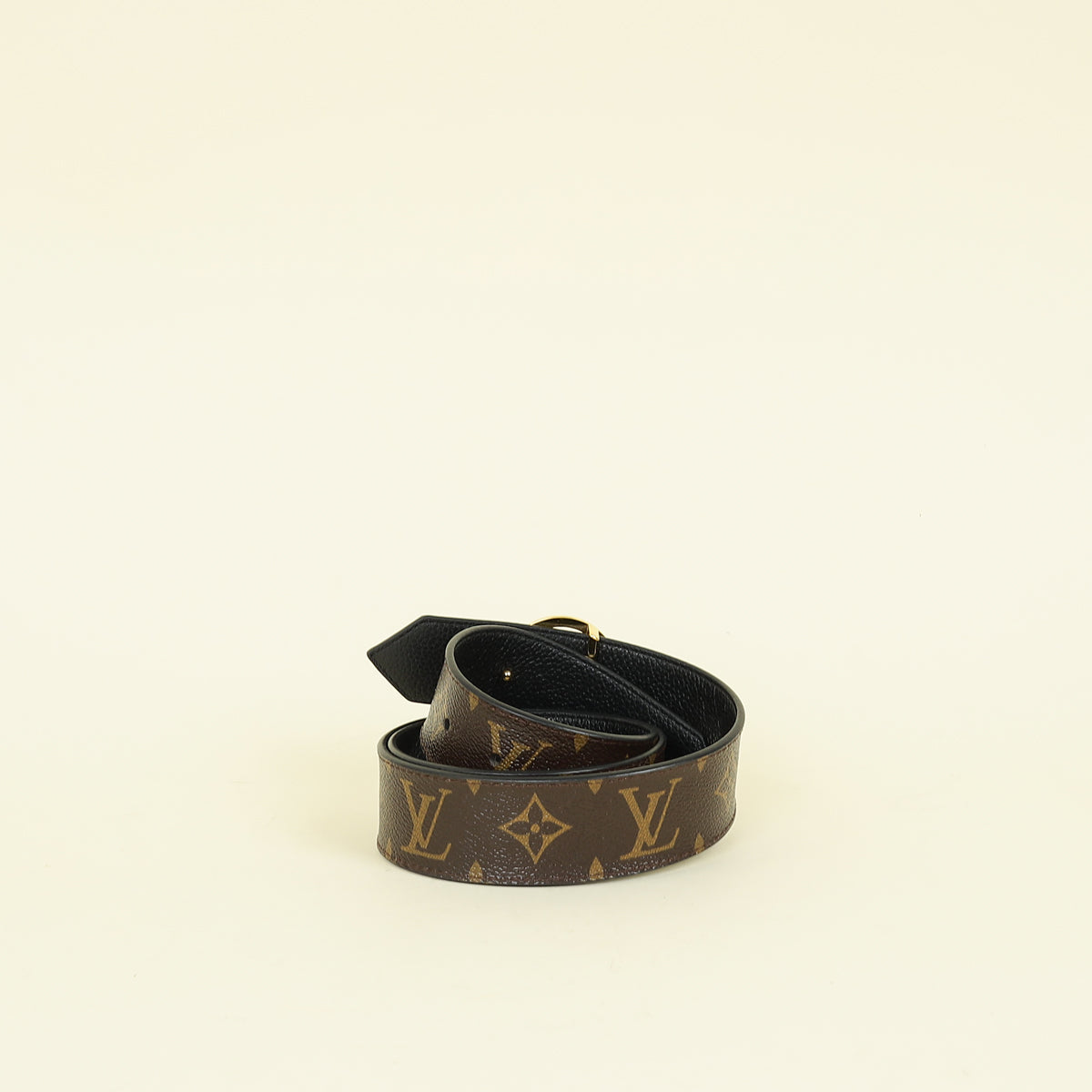 Louis Vuitton Monogram Black Circle Reversible 35mm Belt 34