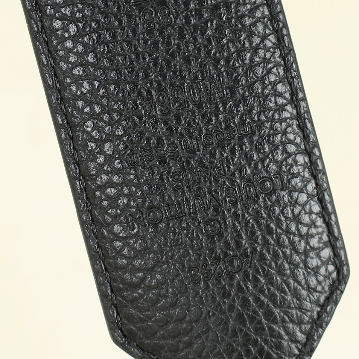 Louis Vuitton Monogram Black Circle Reversible 35mm Belt 34