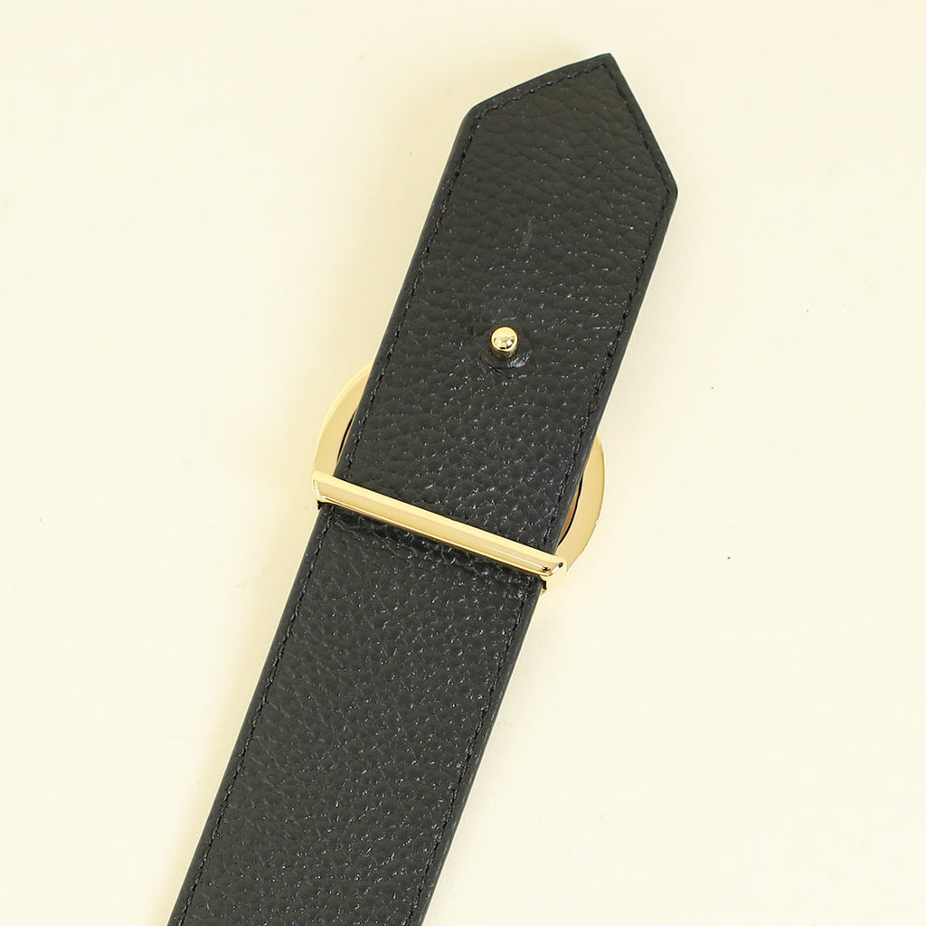 Louis Vuitton Monogram Black Circle Reversible 35mm Belt 36