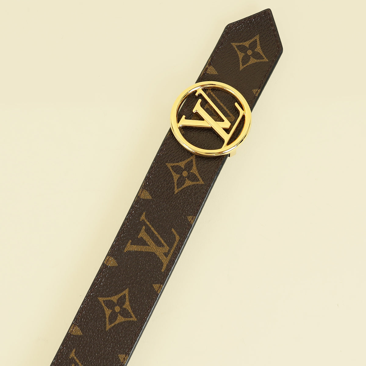 Louis Vuitton Monogram Black Circle Reversible 35mm Belt 30