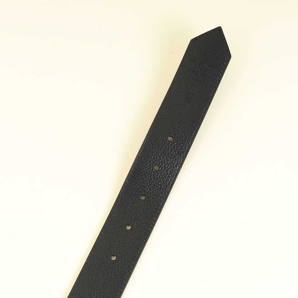 Louis Vuitton Monogram Black Circle 35mm Reversible Belt 34