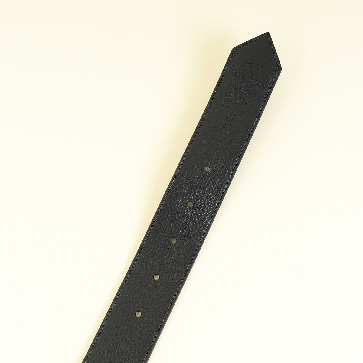 Louis Vuitton Monogram Black Circle 35mm Reversible Belt 34