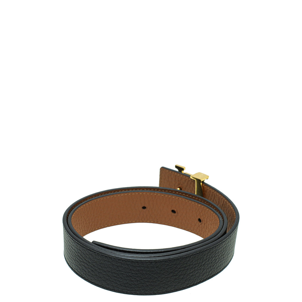 Louis Vuitton Bicolor Reversible Initiales Belt 30
