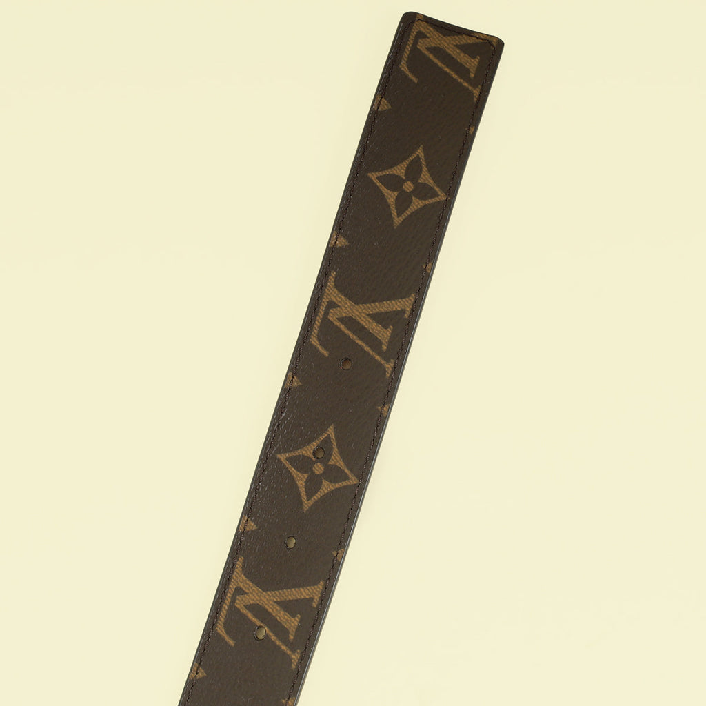 Louis Vuitton Monogram Red Initiales 30mm Reversible Belt 30