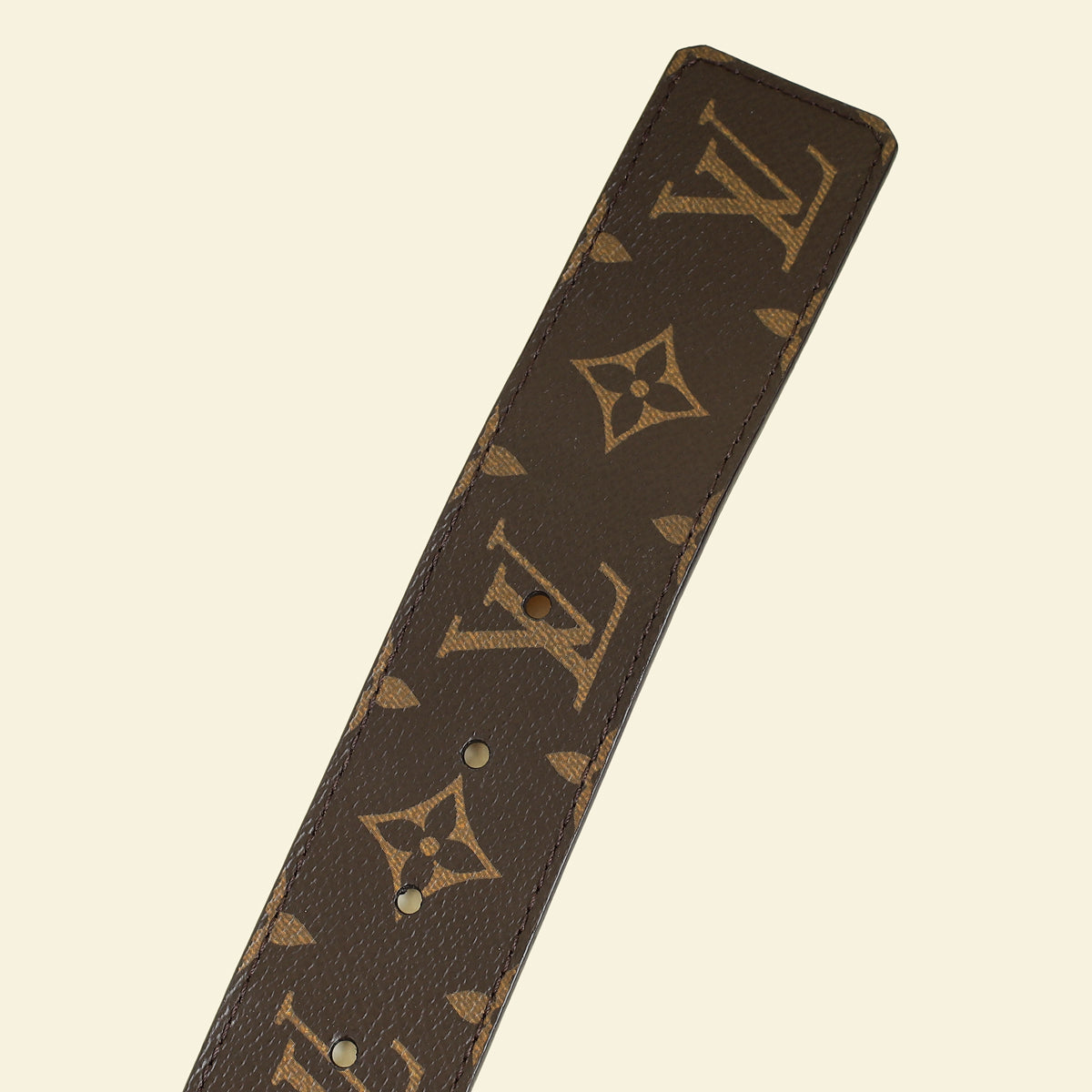 Louis Vuitton Brown Monogram LV Initials Belt 34