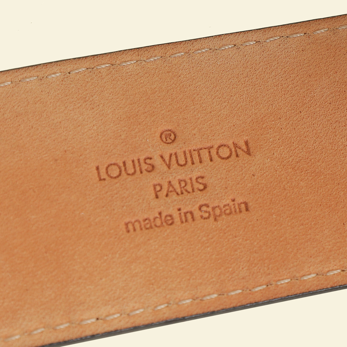 Louis Vuitton Brown Monogram LV Initials Belt 34