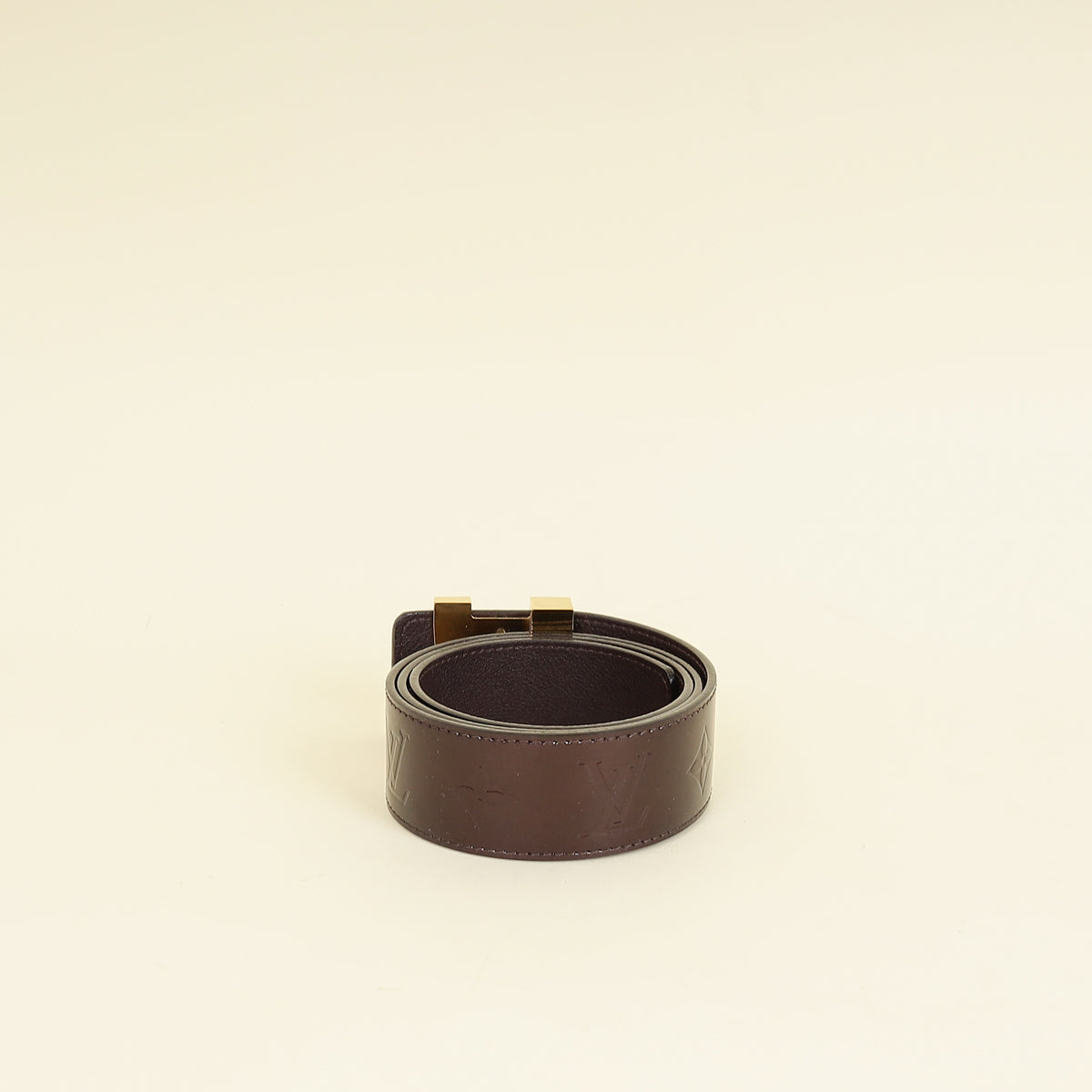 Louis Vuitton Amarante Monogram Vernis Initials Belt 34