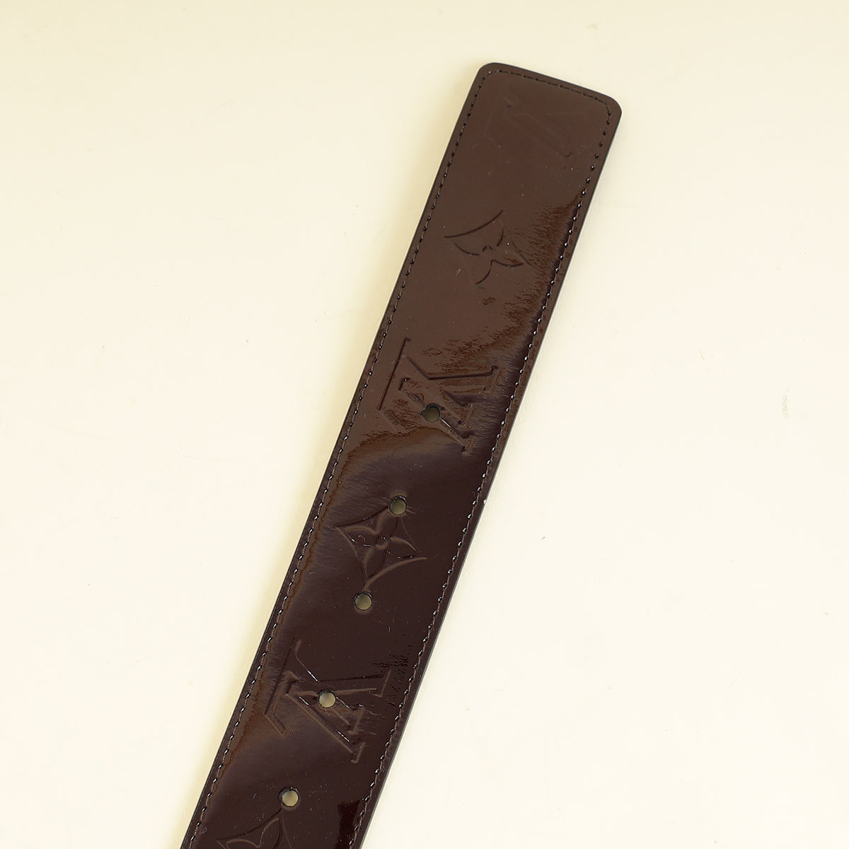 Louis Vuitton Amarante Monogram Vernis Initials Belt 34