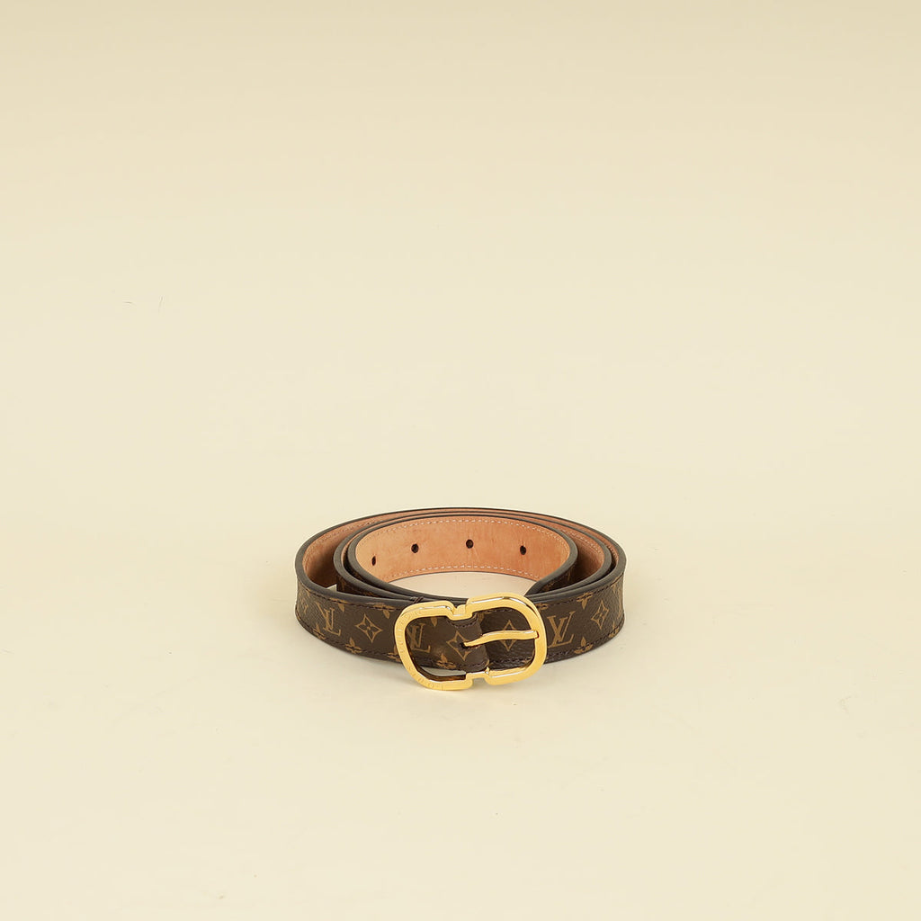 Louis Vuitton Ebene Monogram Mini 25mm Belt 34