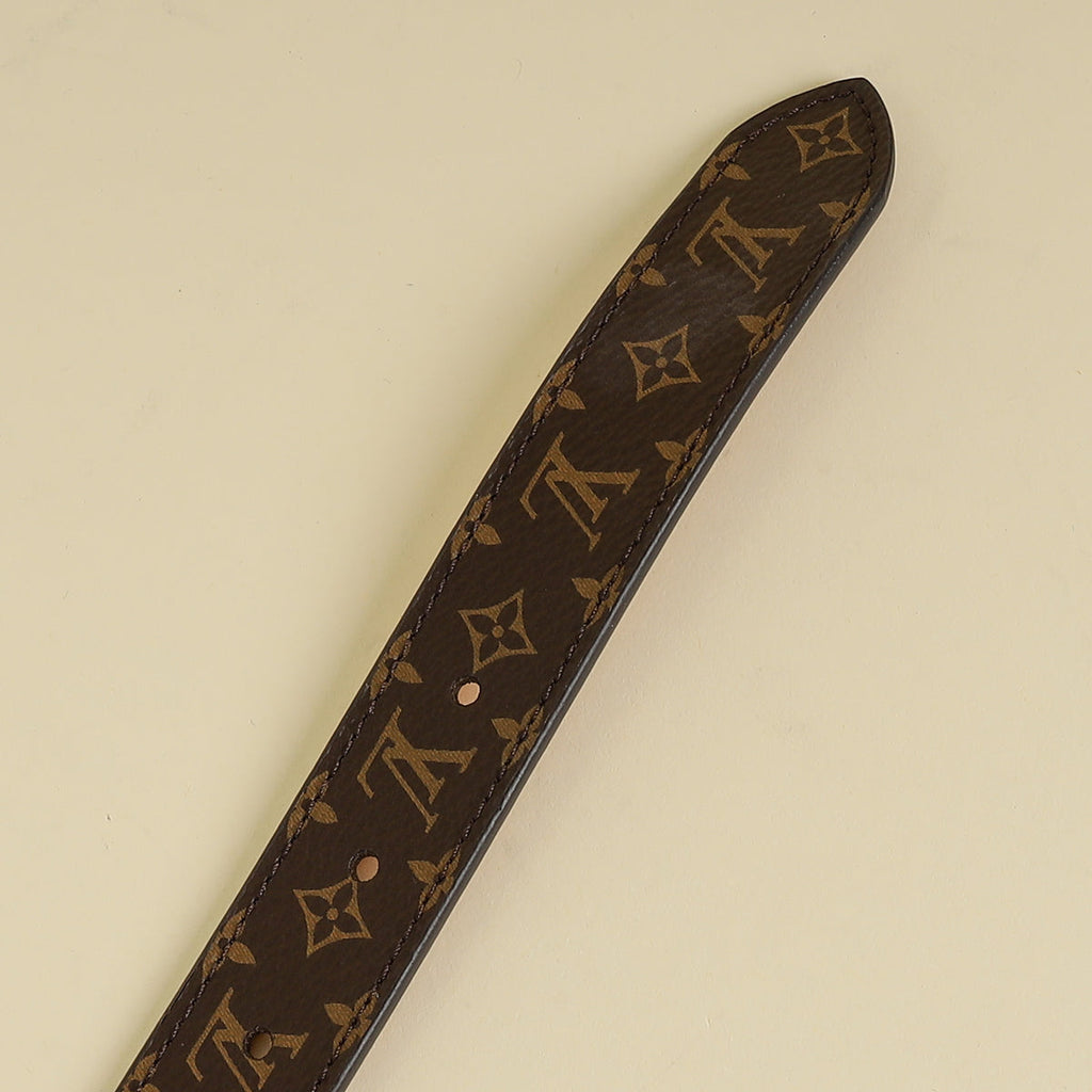 Louis Vuitton Ebene Monogram Mini 25mm Belt 34