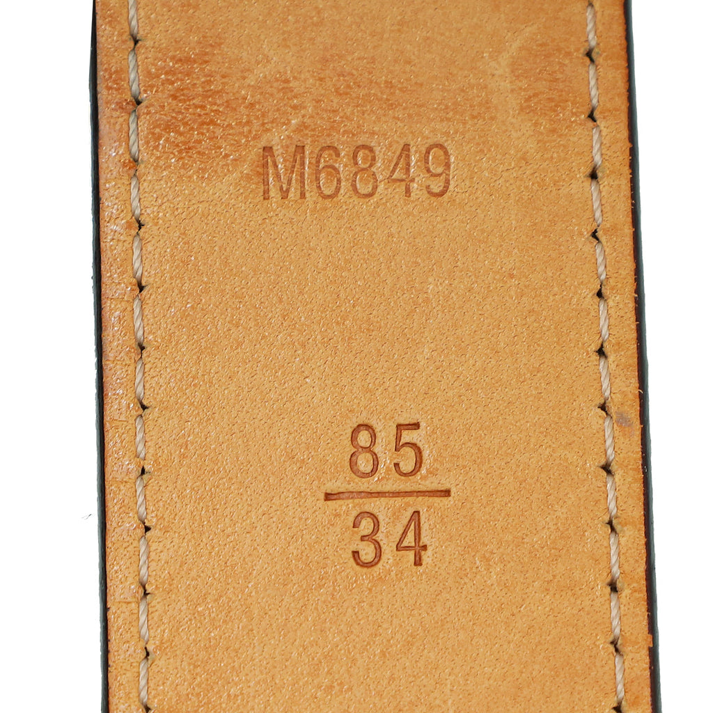 Louis Vuitton Amarante Monogram Vernis LV Frame Buckle Belt 34