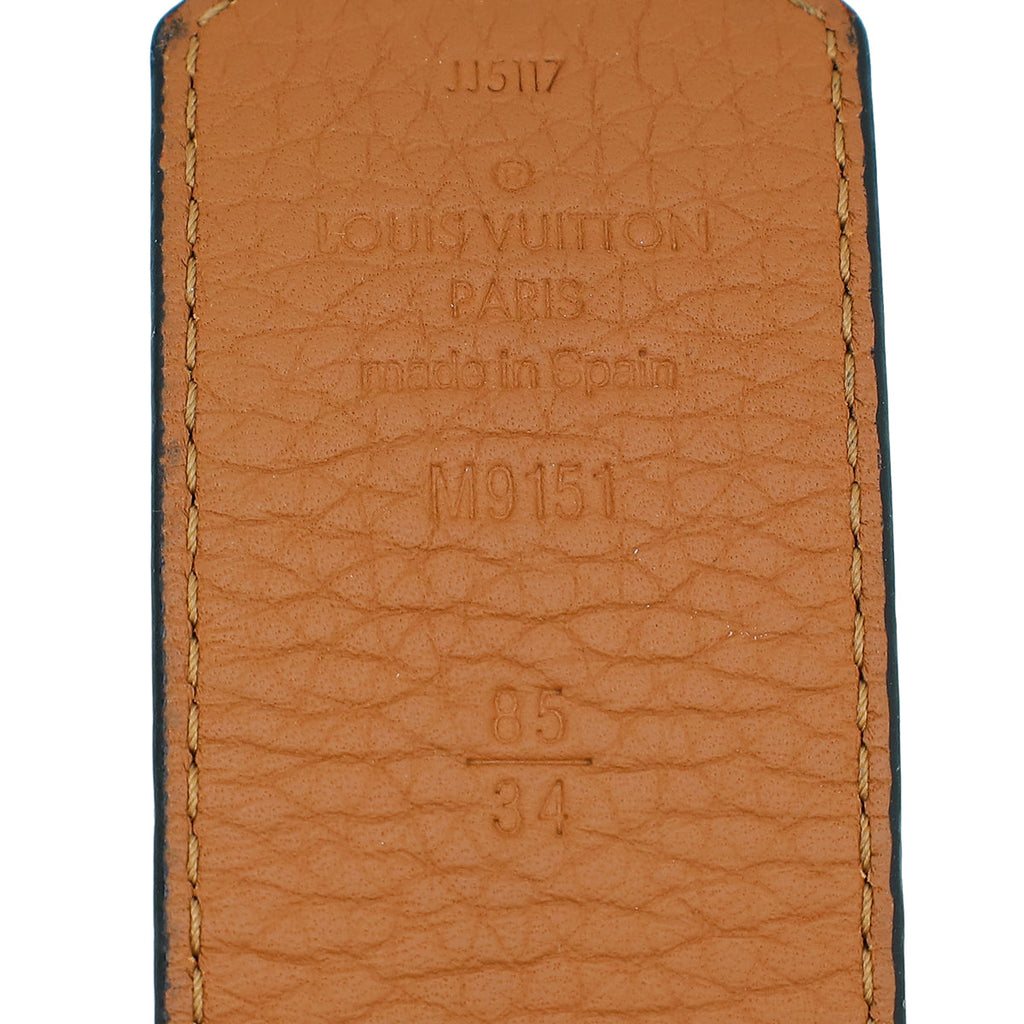 Louis Vuitton Bicolor Initials Buckle Reversible 40mm Belt 34