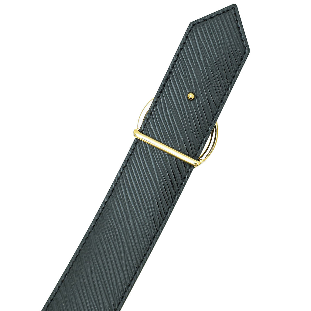 Louis Vuitton Monogram Noir Circle Buckle Reversible 35mm Belt 34