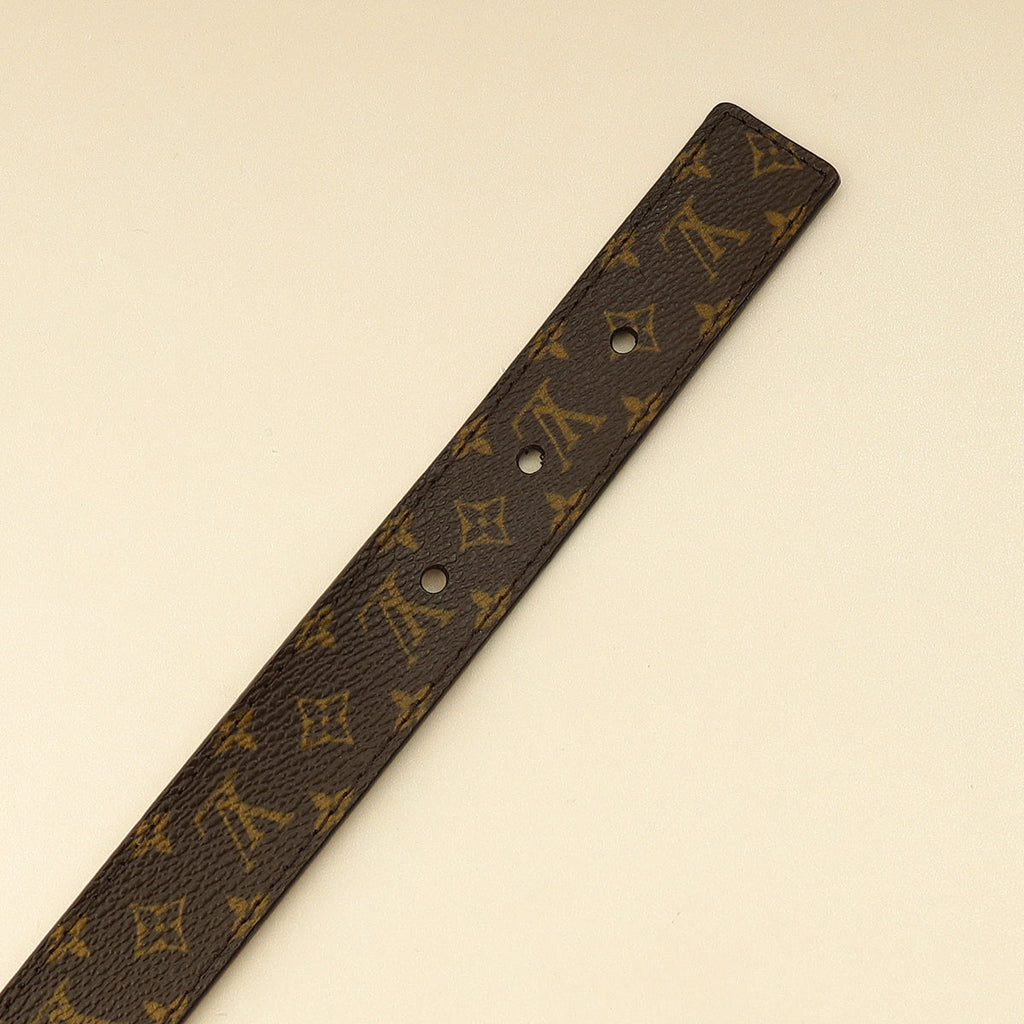 Louis Vuitton Brown Monogram 25mm LV Initials Belt 32