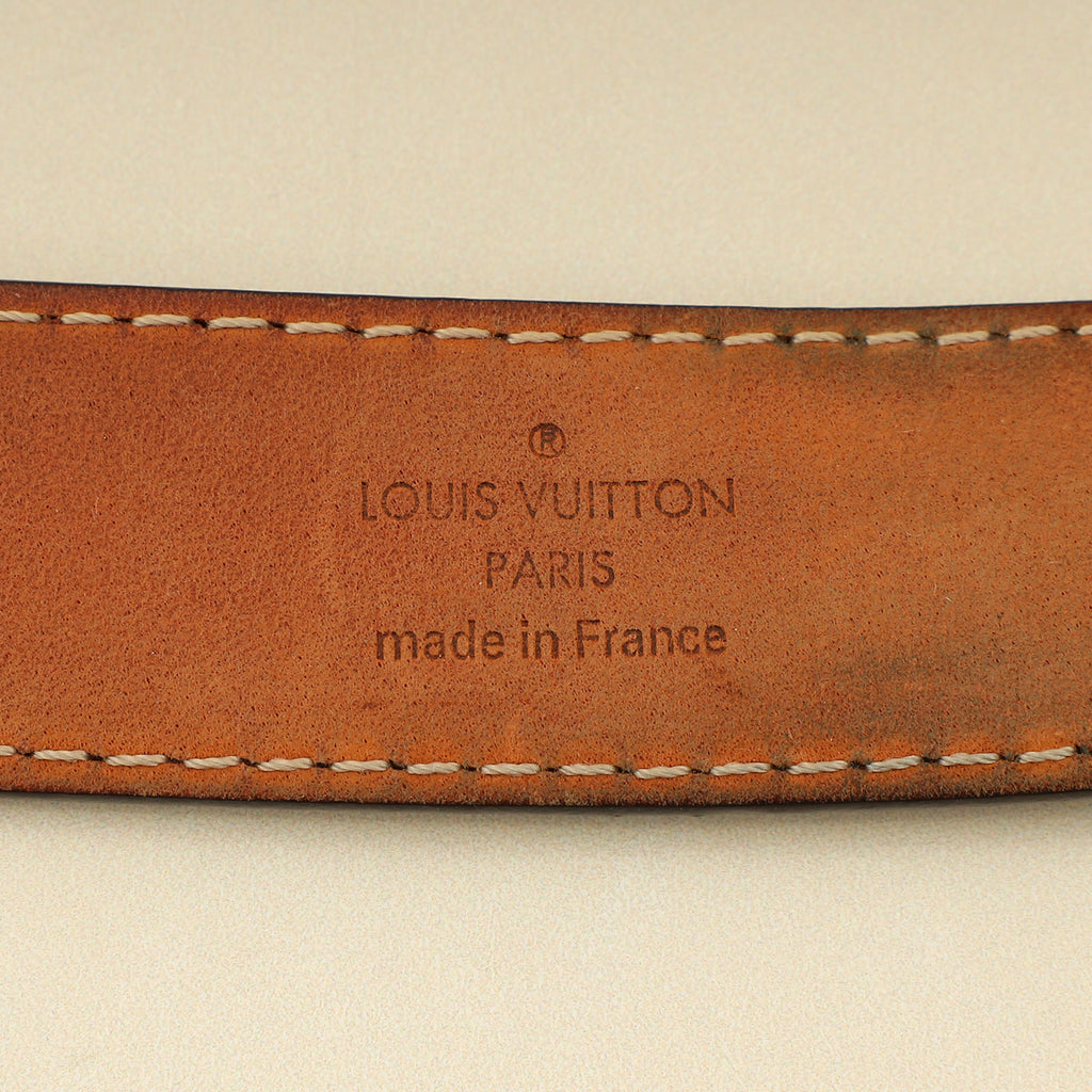 Louis Vuitton Brown Monogram 25mm LV Initials Belt 32