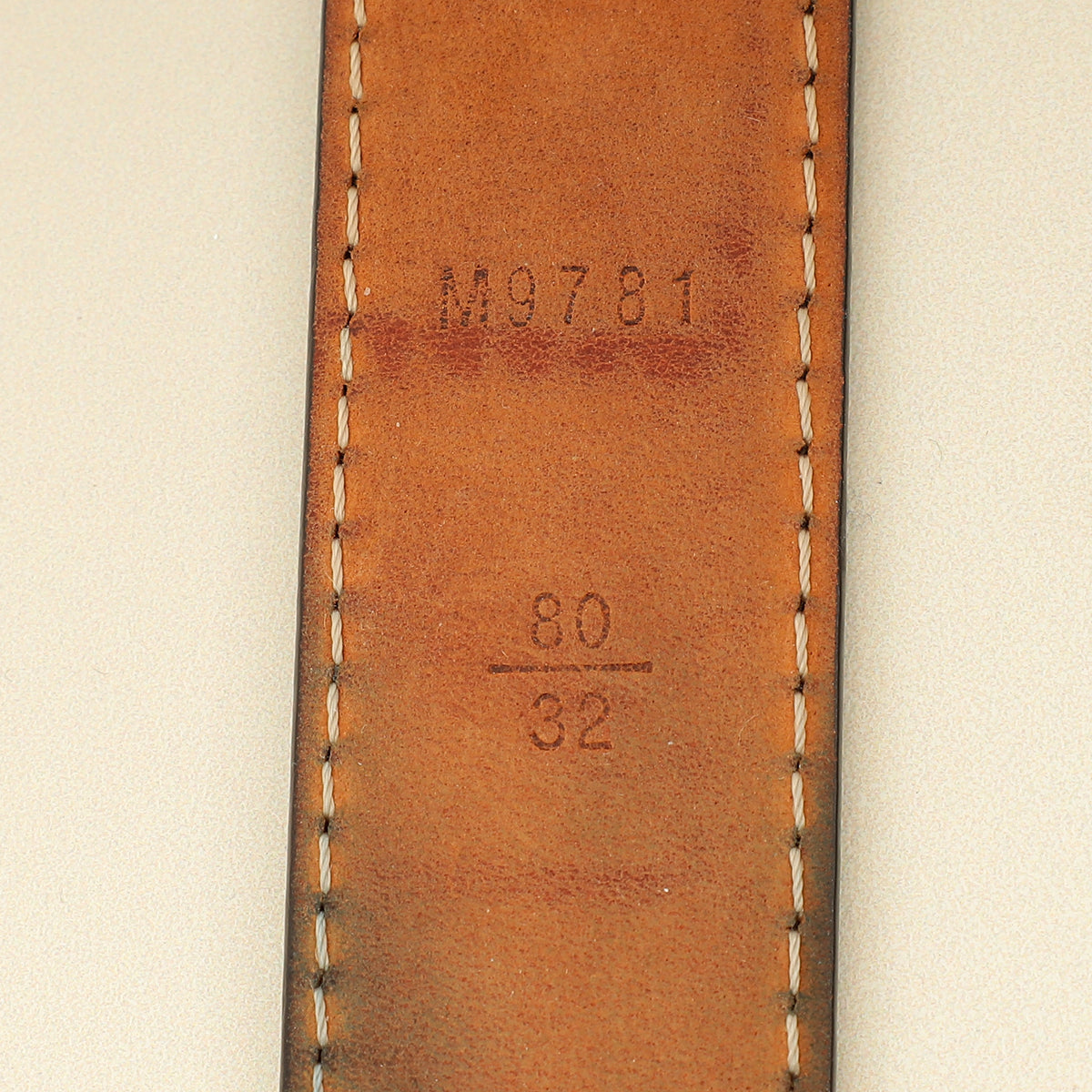 Louis Vuitton Brown Monogram 25mm LV Initials Belt 32