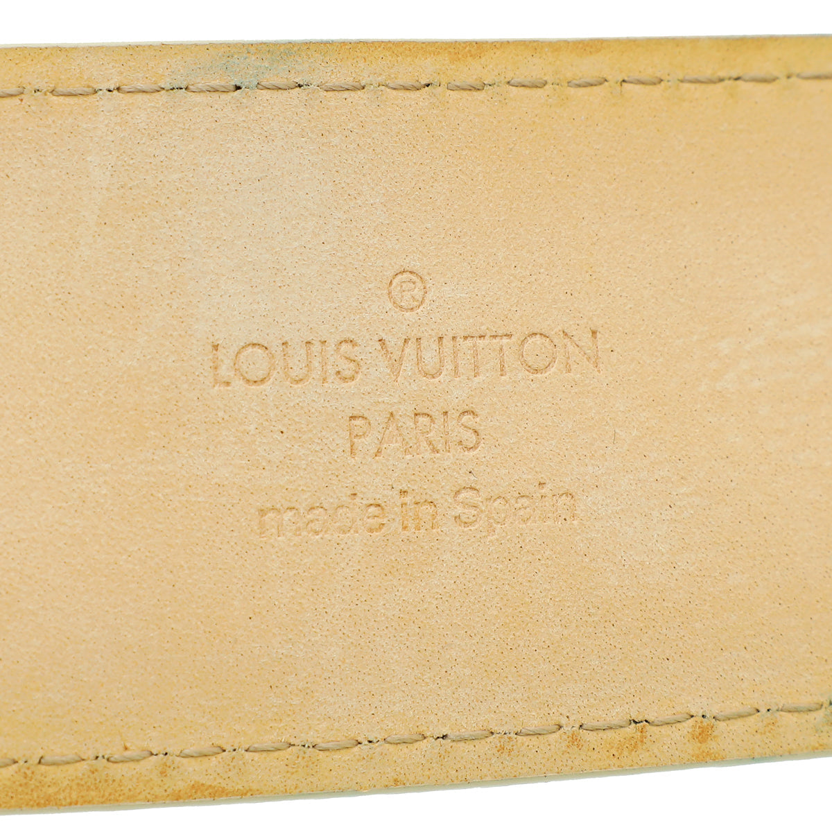 Louis Vuitton Damier Azur LV Initial Buckle 40mm Belt 34