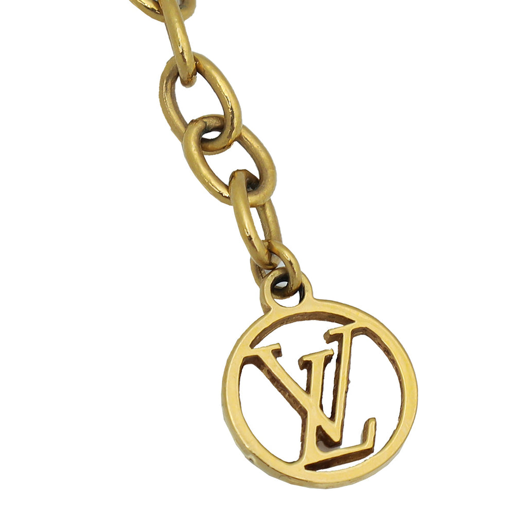 Louis Vuitton Gold Finish Lady Lucky Ladybug Supple Bracelet